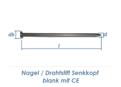 6,5 x 180mm Drahtstifte Flachkopf EN10230 blank (1kg =...
