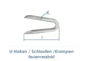 3,0 x 30mm U-Haken Nägel feuerverzinkt (100g = 27stk.)