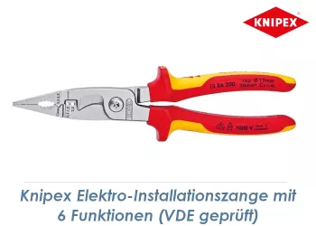 200mm KNIPEX Elektro-Installationszange VDE-geprüft (1 Stk.)