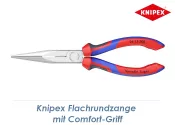 200mm KNIPEX Flachrundzange inkl. Schneide mit...