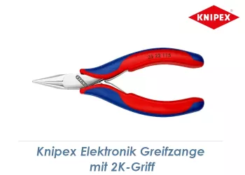 115mm KNIPEX Elektronik Greifzange mit 2K-Griff (1 Stk.)