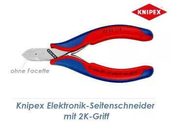 115mm KNIPEX Elektronik-Seitenschneider o. Facette mit 2K-Griff (1 Stk.)