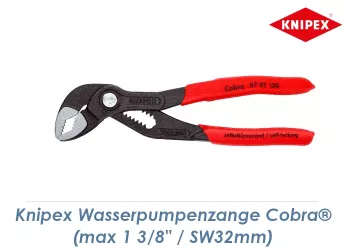 150mm KNIPEX Wasserpumpenzange Cobra®  max. 1 3/8" / SW32 (1 Stk.)