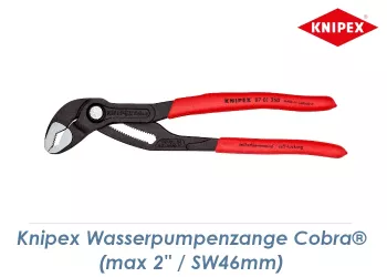 250mm KNIPEX Wasserpumpenzange Cobra®  max. 2" / SW46 (1 Stk.)