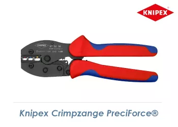 220mm KNIPEX Crimpzange PreciForce® 0,5 – 6,0 mm² mit 2K-Griff (1 Stk.)