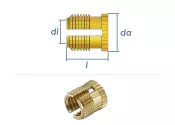 M5 x 9,5mm Spreizeinsatz Elisert TR Messing (1 Stk.)