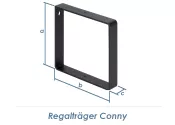 180 x 180mm Regalträger Conny schwarz (1 Stk.)