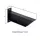 130 x 304mm Regalträger Loki schwarz (1 Stk.)