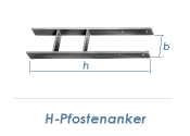 91 x 600mm H-Pfostentr&auml;ger verzinkt (1 Stk.)