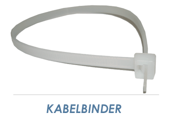 2,5 x 100mm Kabelbinder weiss (100 Stk.)