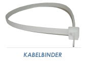 3,6 x 140mm Kabelbinder weiss (100 Stk.)