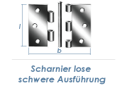89 x 89mm schweres Scharnier lose verzinkt  (1 Stk.)
