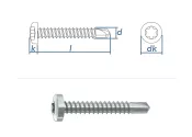 4,8 x 38mm Bohrschrauben Linsenkopf TX DIN7504 Stahl...