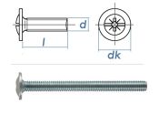 M4 x 52mm Möbelgriffschrauben verzinkt (10 Stk.)
