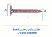 2,5 x 25mm Dachpappstifte Kupfer (100g = ca. 82Stk.)