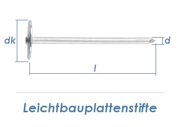 3,4 x 90mm Leichtbauplattenstifte (2,5kg Paket)