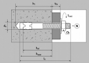 M16 x 280mm Bolzenanker verzinkt - ETA Opt. 7  (1 Stk.)