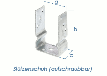 101mm U- Stützenschuh aufdübelbar (1 Stk.)