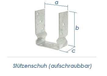 91mm U- Stützenschuh aufdübelbar (1 Stk.)