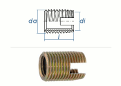 M5 x 10mm Ensat Typ S-302 Gewindeeinsatz Stahl gelb chromatiert (1 Stk.)