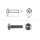 M3 x 10mm Linsenkopfschrauben TX DIN7985 Edelstahl A2  (100 Stk.)