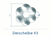 17mm Zierscheibe #3 verzinkt  (1 Stk.)