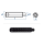 M10 x 70mm Gewindestift Zapfen DIN915 45H schwarz (1 Stk.)