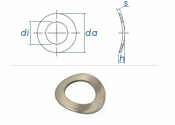 3,2mm Federscheiben gew&ouml;lbt DIN137A Edelstahl (100 Stk.)