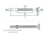 5,5 x 50mm Bi-Metall Flügelbohrschrauben Senkkopf TX...