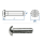 M5 x 25mm Linsenflachkopfschraube ISK ISO7380 Stahl verzinkt FKL10.9   (10 Stk.)