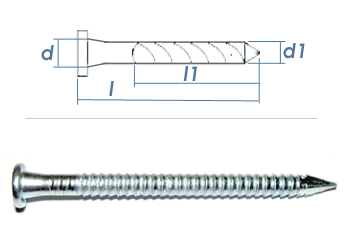 6 x 100mm Kamm Nägel (10 Stk.)