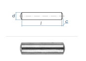 4 x 12mm Zylinderstift Stahl blank gem. DIN7 / ISO2338...