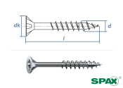 5 x 100mm SPAX Universalschrauben T-Star plus TG T20...