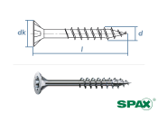 4 x 40mm SPAX Universalschraube T-STAR plus TG Stahl Wirox-silber (100 Stk.)