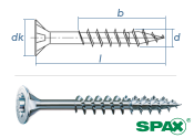 6 x 180mm SPAX Universalschraube T-STAR plus TG verzinkt (1 Stk.)