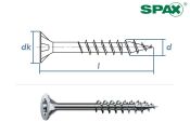 4,5 x 70mm SPAX Universalschrauben T-Star plus TG T20...