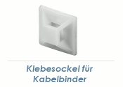19 x 19mm Klebesockel für Kabelbinder weiss (10 Stk.)